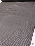 Ditsy Polka Dot Printed Silk Chiffon - Black / Beige