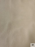 Italian Honeycomb Woven Mesh-Like Lamé - Shaker Beige / Silver
