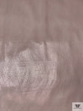 Italian Sheer Lamé Silk Chiffon - Pale Mauve