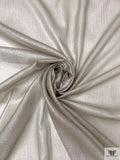 Italian Crinkled Foil Printed Silk Chiffon - Grey