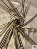 Italian Foil Printed Silk Chiffon - Gold / Black