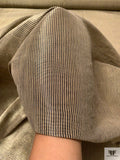 Italian Yarn-Dyed Striped Heavy Metallic Gazar - Gold / Black