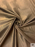 Italian Shantung-Like Medium-Weight Lamé - Bronze / Black