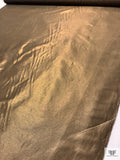 Italian Shantung-Like Medium-Weight Lamé - Bronze / Black