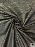 Italian Medium-Weight Woven Lamé - Black / Gold