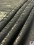 Italian Medium-Weight Woven Lamé - Black / Gold