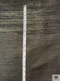 Italian Medium-Weight Woven Lamé - Black / Gold