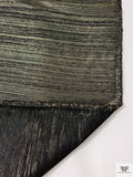 Italian Medium-Weight Woven Lamé - Black / Gold