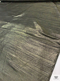 Italian Medium-Weight Woven Lamé - Black / Gold