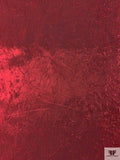 Crystal Iridescent Crushed Satin - Merlot