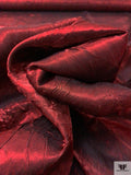 Crystal Iridescent Crushed Satin - Merlot