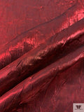Crystal Iridescent Crushed Satin - Merlot