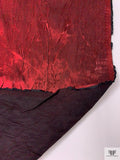 Crystal Iridescent Crushed Satin - Merlot