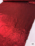 Crystal Iridescent Crushed Satin - Merlot