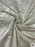 Italian Floral Lamé Brocade - Sterling Gold