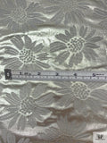 Italian Floral Lamé Brocade - Sterling Gold