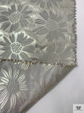Italian Floral Lamé Brocade - Sterling Gold