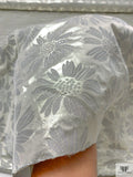 Italian Floral Lamé Brocade - Sterling Gold