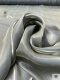 Glossy Iridescent Satin Faced Polyester Organza - Grey