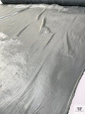 Glossy Iridescent Satin Faced Polyester Organza - Grey