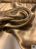Italian Organza-Chiffon Metallic Lamé - Antique Bronze