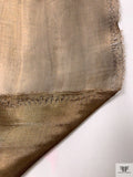 Italian Organza-Chiffon Metallic Lamé - Antique Bronze