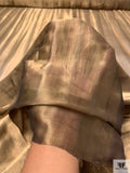 Italian Organza-Chiffon Metallic Lamé - Antique Bronze