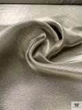 Italian Stiff Lamé with Slight Twill Weave - Icey Gold