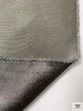 Italian Stiff Lamé with Slight Twill Weave - Icey Gold