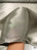 Italian Stiff Lamé with Slight Twill Weave - Icey Gold