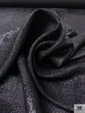 Italian Floral Jacquard Lamé - Black