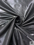 Italian Crystal Satin Faced Lamé - Black