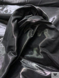 Italian Crystal Satin Faced Lamé - Black