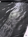 Italian Crystal Satin Faced Lamé - Black
