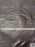 Italian Trailing Vine Jacquard Lamé - Midnight Cinnamon Slate
