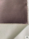 Italian Double-Sided Heavy Lamé Satin - Mauve Taupe