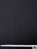 Italian Dotted Textured Brocade - Black