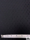 Italian Dotted Textured Brocade - Black