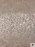 Reptile-Inspired Metallic Brocade - Peach / Champagne-Gold