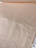 Reptile-Inspired Metallic Brocade - Peach / Champagne-Gold