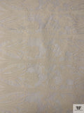 Iris Appliqué Embroidered Tulle - Cream
