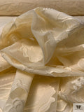 Iris Appliqué Embroidered Tulle - Cream