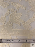 Iris Appliqué Embroidered Tulle - Cream