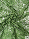 Floral Guipure Lace - Pickle Green