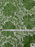 Floral Guipure Lace - Pickle Green