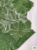 Floral Guipure Lace - Pickle Green