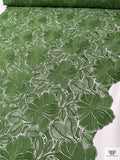 Floral Guipure Lace - Pickle Green