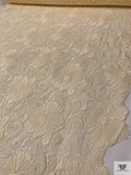 Floral Guipure Lace - Cream