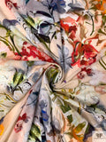 Watercolor Floral Printed Cotton Gauze - Multicolor