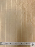 Woven Striped Silk Shantung - Champagne